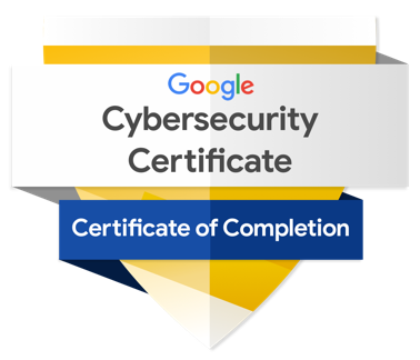 Google Cybersecurity Certificate badge